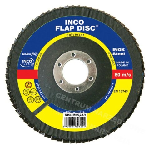 ŚCIERNICA Listk.incoflex nr 125 P 40 uni zirconium