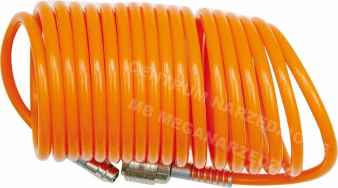 VOREL Polyurethane spiral pneumatic hose 5x8mm 5m