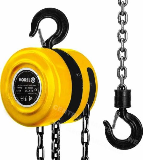 VOREL Chain winch 1T 80751 VOREL Chain winch 1T 80751