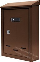 VOREL Skrzynka na listy 285 x 200 x 60mm brąz 78542 VOREL Skrzynka na listy 285 x 200 x 60mm brąz 78542