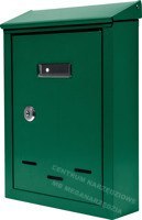 VOREL Skrzynka na listy 285 x 200 x 60mm zielona 78543 VOREL Skrzynka na listy 285 x 200 x 60mm zielona 78543