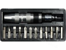 VOREL Impact Driver Chrome + 12 Bits 65123