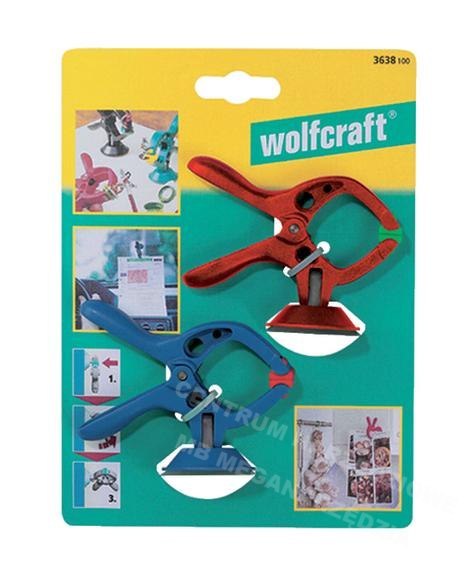 WOLFCRAFT Microfix Spring Clamp 30mm with suction cup 2pcs. WOLFCRAFT Microfix Spring Clamp 30mm with suction cup 2pcs.
