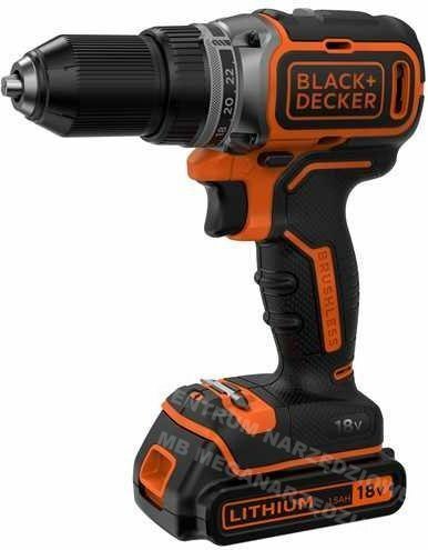 BLACK+DECKER Drill driver akum. 18V, 2 × 1.5Ah