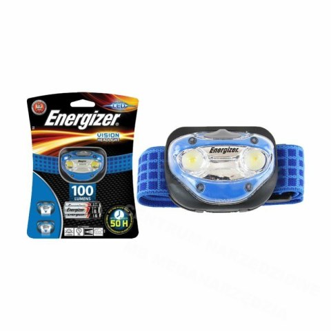 ENERGIZER Latarka czołowa vision headlight 200 lm 3 led 3aaa niebieska ENERGIZER Latarka czołowa vision headlight 200 lm 3 led 3aaa niebieska