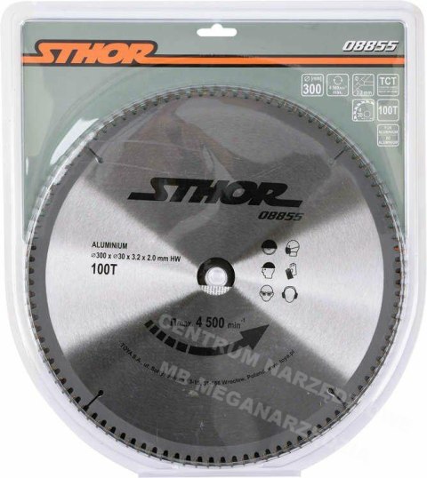 STHOR Piła tarczowa do aluminium 300x30mm 100-zębów STHOR Piła tarczowa do aluminium 300x30mm 100-zębów