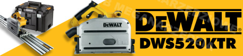 DEWALT Pilarka tarczowa - zagłębiarka 1300W 165mm DWS520KTR + szyna 1,5m TSTAK DEWALT Pilarka tarczowa - zagłębiarka 1300W 165mm DWS520KTR + szyna 1,5m TSTAK