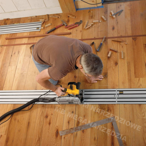 DEWALT Pilarka tarczowa - zagłębiarka 1300W 165mm DWS520KTR + szyna 1,5m TSTAK DEWALT Pilarka tarczowa - zagłębiarka 1300W 165mm DWS520KTR + szyna 1,5m TSTAK