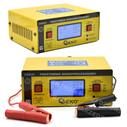GEKO Prostownik mikroprocesorowy LCD 6/12/24V
