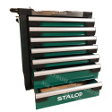 STALCO Tool cabinet for workshop / 7 drawers, table top