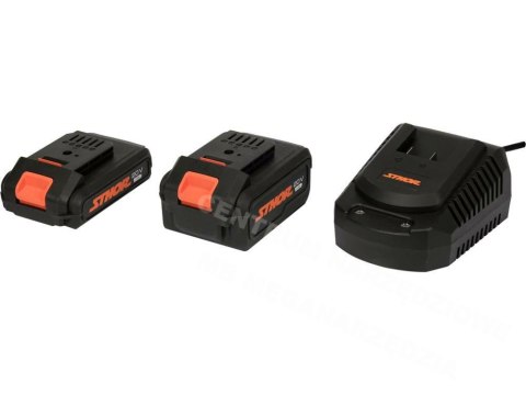 STHOR zestaw startowy 20v 1x2,0ah + 1x4,0ah + ładowarka STHOR zestaw startowy 20v 1x2,0ah + 1x4,0ah + ładowarka