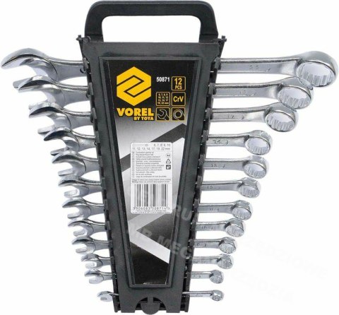 VOREL combination wrenches set of 12pcs (6-22mm) CV