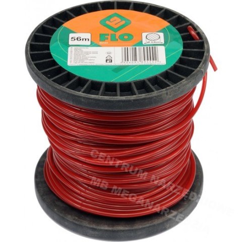 FLO Żyłka tnąca 3,0mm x 56m KWADRATOWA FLO Żyłka tnąca 3,0mm x 56m KWADRATOWA