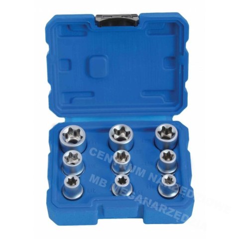 SATRA E-TORX Socket Wrenches 1/2" 9 pcs