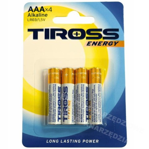 TIROSS Bateria alkaiczne LR03 4szt. TIROSS Bateria alkaiczne LR03 4szt.