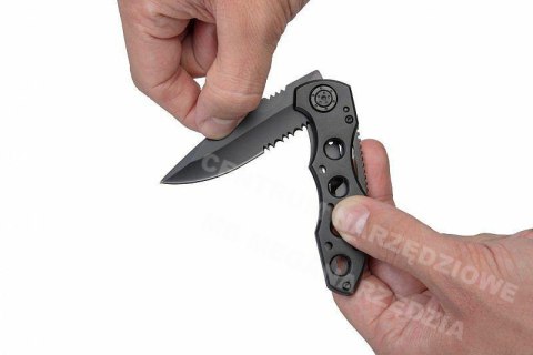 WOLFCRAFT Folding knife with serrated blade 70mm