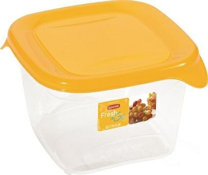 CURVER Square food container "fresh&go" 1,2L /yellow/ transparent CURVER Square food container "fresh&go" 1,2L /yellow/ transparent