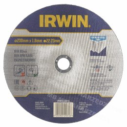 IRWIN Flat Metal/Stainless Steel Cutting-Off Wheel 230mm x 1.8mm x 22.23mm