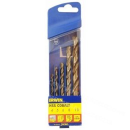 IRWIN Metal HSS CO drill bit 5pcs.4.0, 5.0, 6.0, 8.0, 10.0 mm