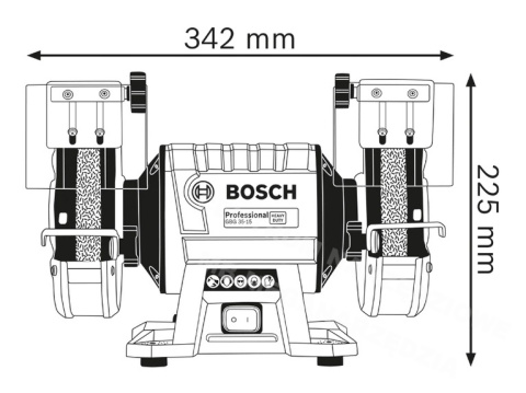 BOSCH SZLIFIERKA STOŁOWA 350W 150mm GBG 35-15 BOSCH BOSCH SZLIFIERKA STOŁOWA 350W 150mm GBG 35-15 BOSCH