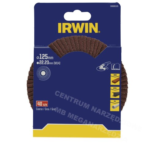 IRWIN ŚCIERNICA LISTKOWA 125mm x 22,23mm P 40 /do drewna, metalu i tworzyw sztucznych IRWIN ŚCIERNICA LISTKOWA 125mm x 22,23mm P 40 /do drewna, metalu i tworzyw sztucznych