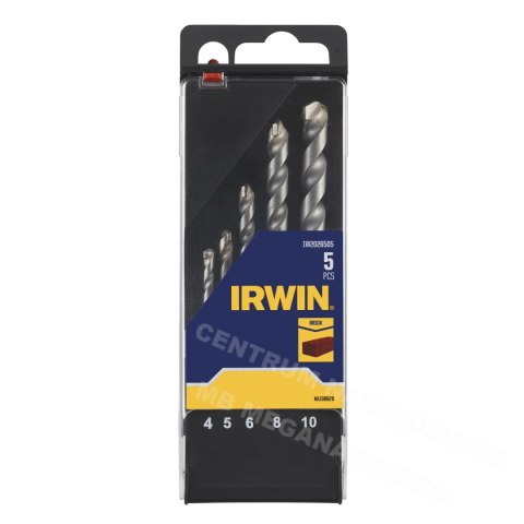 IRWIN WIERŁO DO BETONU kpl. 5szt. 4, 5, 6, 8 i 10mm w kasecie IRWIN WIERŁO DO BETONU kpl. 5szt. 4, 5, 6, 8 i 10mm w kasecie