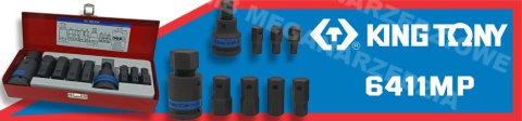 KING TONY Nasdaki imbusowe udarowe 3/4" 11cz. 10-32mm KING TONY Nasdaki imbusowe udarowe 3/4" 11cz. 10-32mm
