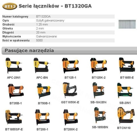 BOSTITCH Sticks BT13 20mm 5000 pcs BOSTITCH Sticks BT13 20mm 5000 pcs