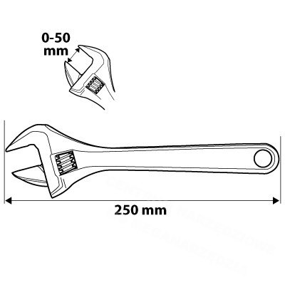 03-016 Klucz nastawny 250mm Neo Tools 03-016 Klucz nastawny 250mm Neo Tools