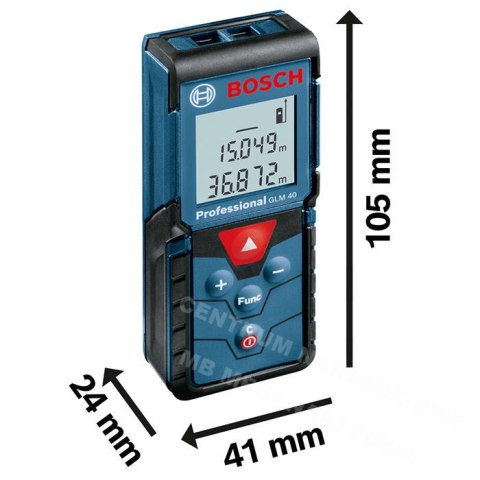 0601072900 Dalmierz laserowy GLM 40 BOSCH 0601072900 Dalmierz laserowy GLM 40 BOSCH