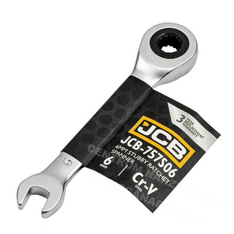 JCB Klucz oczkowy z grzechotką krótki 6mm JCB Klucz oczkowy z grzechotką krótki 6mm