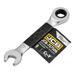 JCB Ratchet Ring Wrench Short 8mm