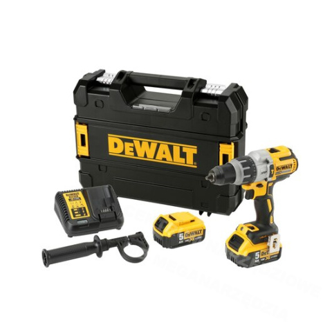 DEWALT Wiertarko-wkrętarka udarowa 18V 95/66Nm 3-biegi 2 x 5,0Ah walizka TSTAK DCD996P2