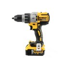 DEWALT Wiertarko-wkrętarka udarowa 18V 95/66Nm 3-biegi 2 x 5,0Ah walizka TSTAK DCD996P2