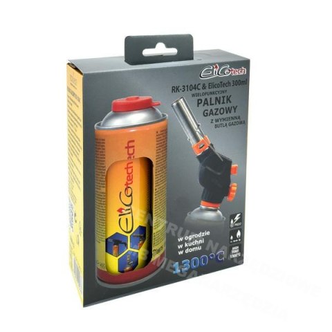 ELICO Palnik gazowy RK-3104C+gaz 300ml