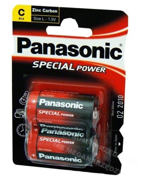 PANASONIC Bateria R14R blister 2szt. PANASONIC Bateria R14R blister 2szt.