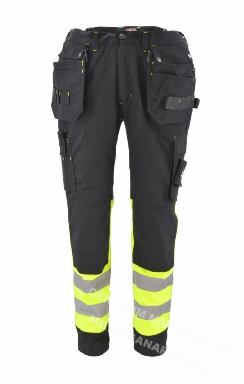 AWTOOLS Work trousers with assembly pockets T3/ reflective / L