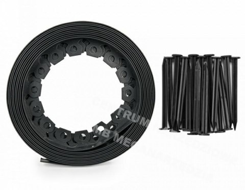 BRADAS Zestaw obrzeży trawnikowych 40mm EASY BORDER CZARNE BRADAS Zestaw obrzeży trawnikowych 40mm EASY BORDER CZARNE
