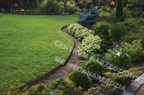 BRADAS Lawn Edging Set 40mm Easy Border Brown BRADAS Lawn Edging Set 40mm Easy Border Brown