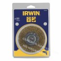 IRWIN Szczotka tarczowa z trzpieniem 100mm x 12mm z drutu mosiężnego do drewna