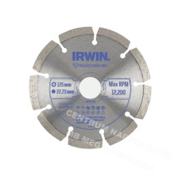 IRWIN Diamond Blade 125mm x 22.23mm / Segmented for Concrete, Brick, Granite and Marble