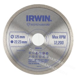 IRWIN Tarcza diamentowa 125mm x 22,23mm / pełna do płytek podłogowych i ściennych