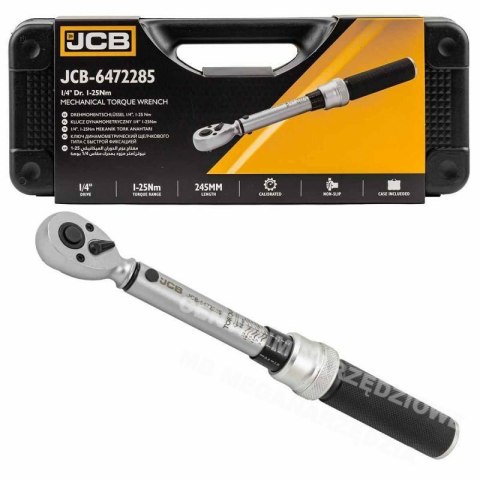 JCB Klucz dynamometryczny 1/4" 1-25Nm JCB Klucz dynamometryczny 1/4" 1-25Nm