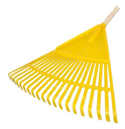 KARD Plastic Leaf Rake Yellow