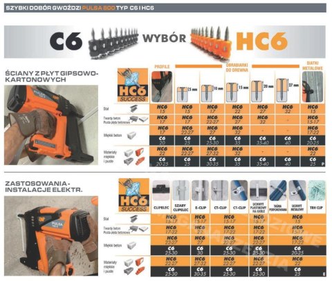 PASLODE Nails C6-35 + GAS P800 PASLODE Nails C6-35 + GAS P800