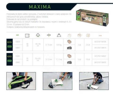 RUBI Przyrząd do cięcia glazury MAXIMA 85cm RUBI Przyrząd do cięcia glazury MAXIMA 85cm