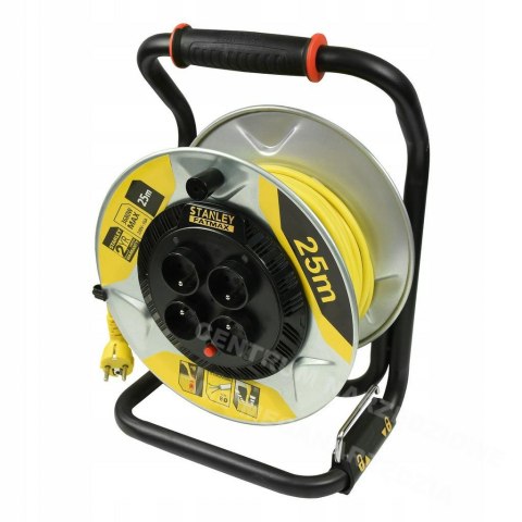 STANLEY Cable drum 25m 3x1.5mm 16A IP20 STANLEY Cable drum 25m 3x1.5mm 16A IP20