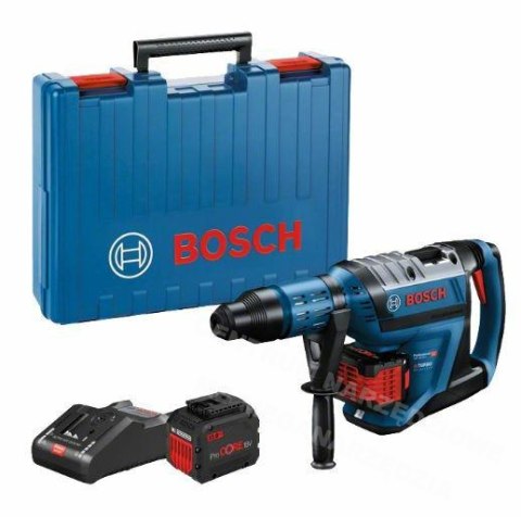 BOSCH Akumulatorowy młot udarowo-obrotowy biturbo z uchwytem SDS MAX GBH 18V-45 C 2x12,0Ah Procore BOSCH Akumulatorowy młot udarowo-obrotowy biturbo z uchwytem SDS MAX GBH 18V-45 C 2x12,0Ah Procore