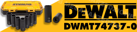 DEWALT Impact sockets 1/2" 17-24 mm set 7 elements DEWALT Impact sockets 1/2" 17-24 mm set 7 elements