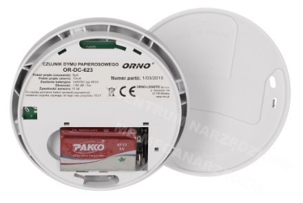 ORNO 9V DC Cigarette Smoke Detector ORNO 9V DC Cigarette Smoke Detector